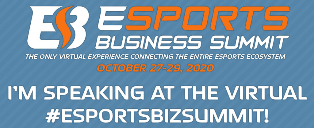 Virtual Esports Business Summit 2020 announcement.