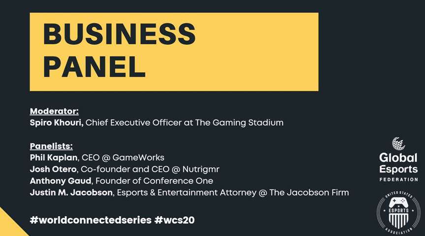 Business panel information and panelists list.