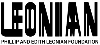 Logo for the Leonian Foundation with bold black text on white.